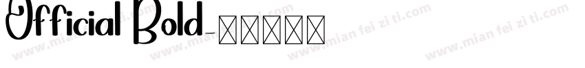 Official Bold字体转换